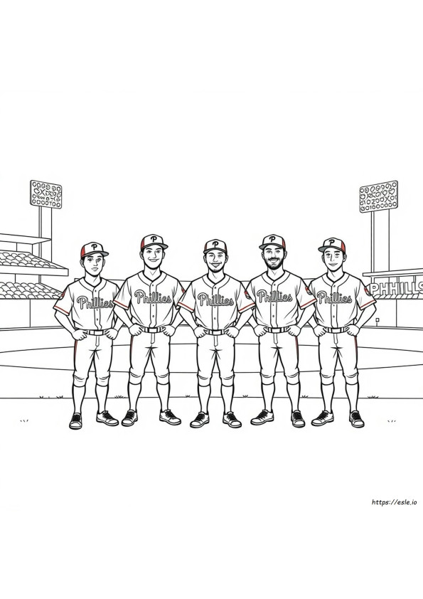 Dibujos De Los Phillies Para Colorear