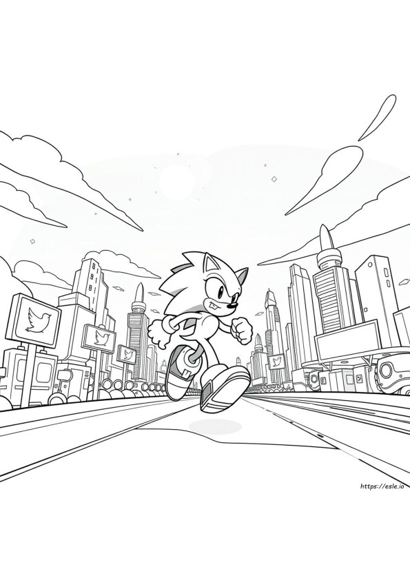 Kleurplaten Sonic Exe