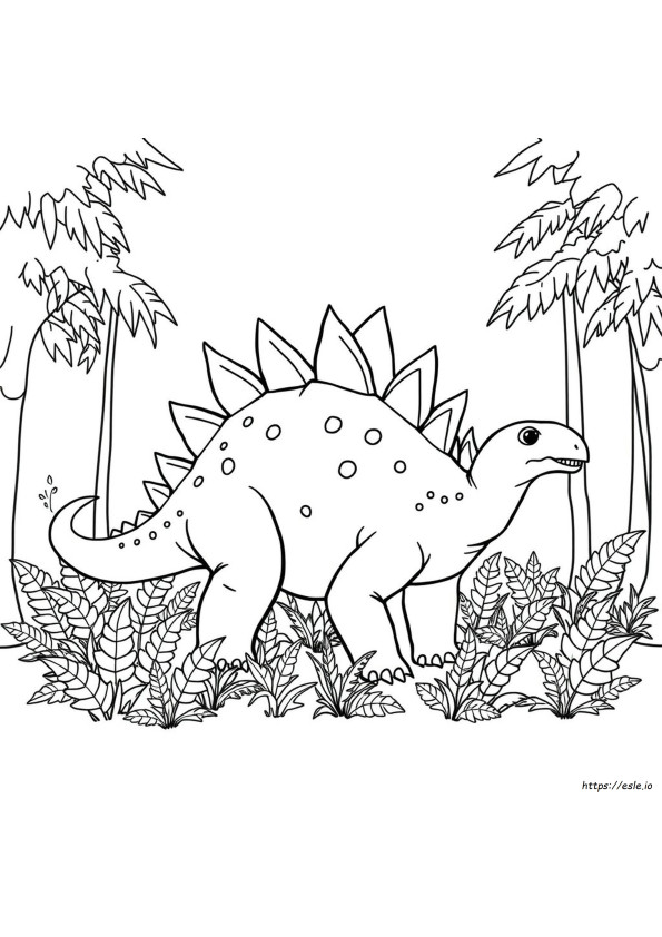 Stegosaurus Boyama Sayfaları