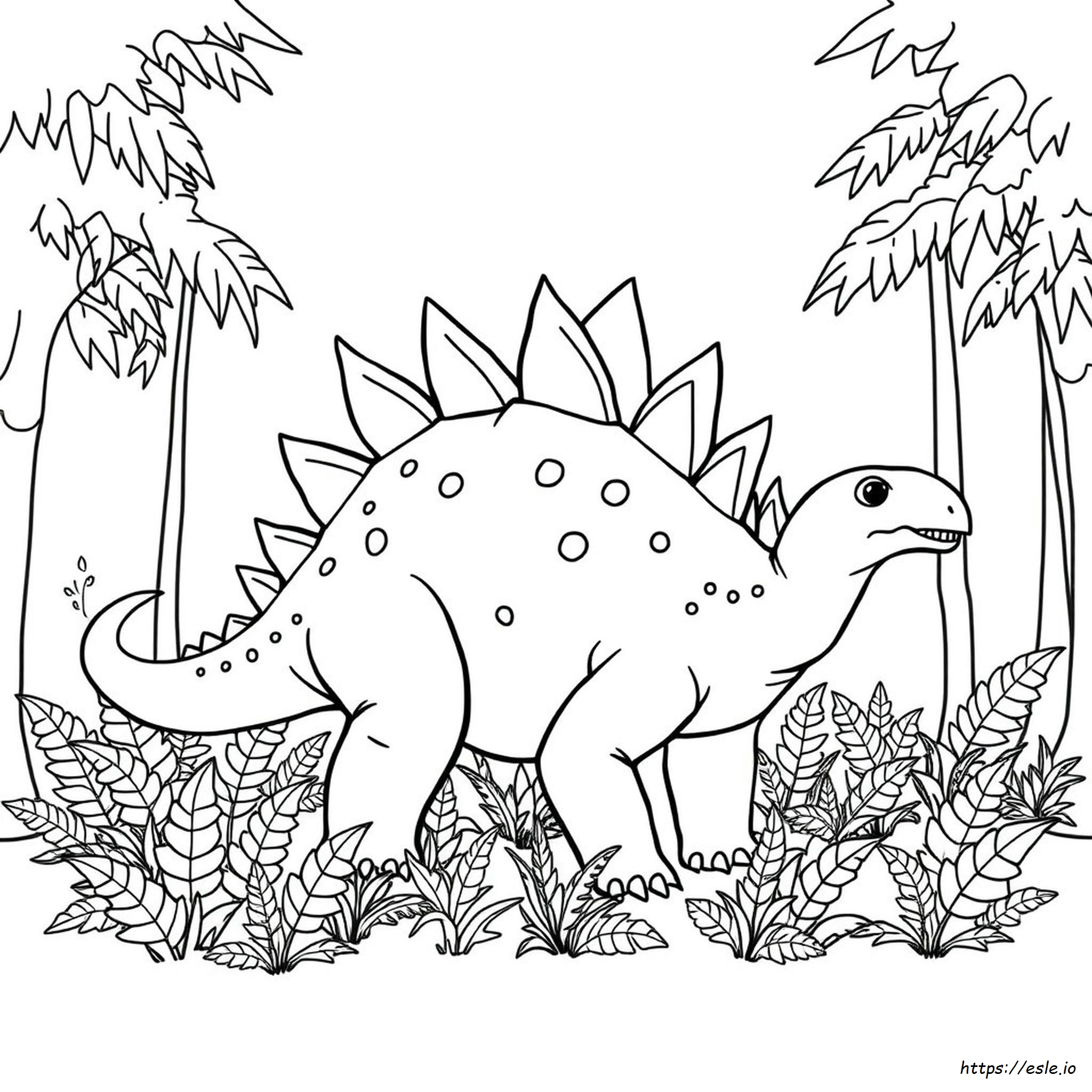 Disegni Da Colorare Di Stegosauro
