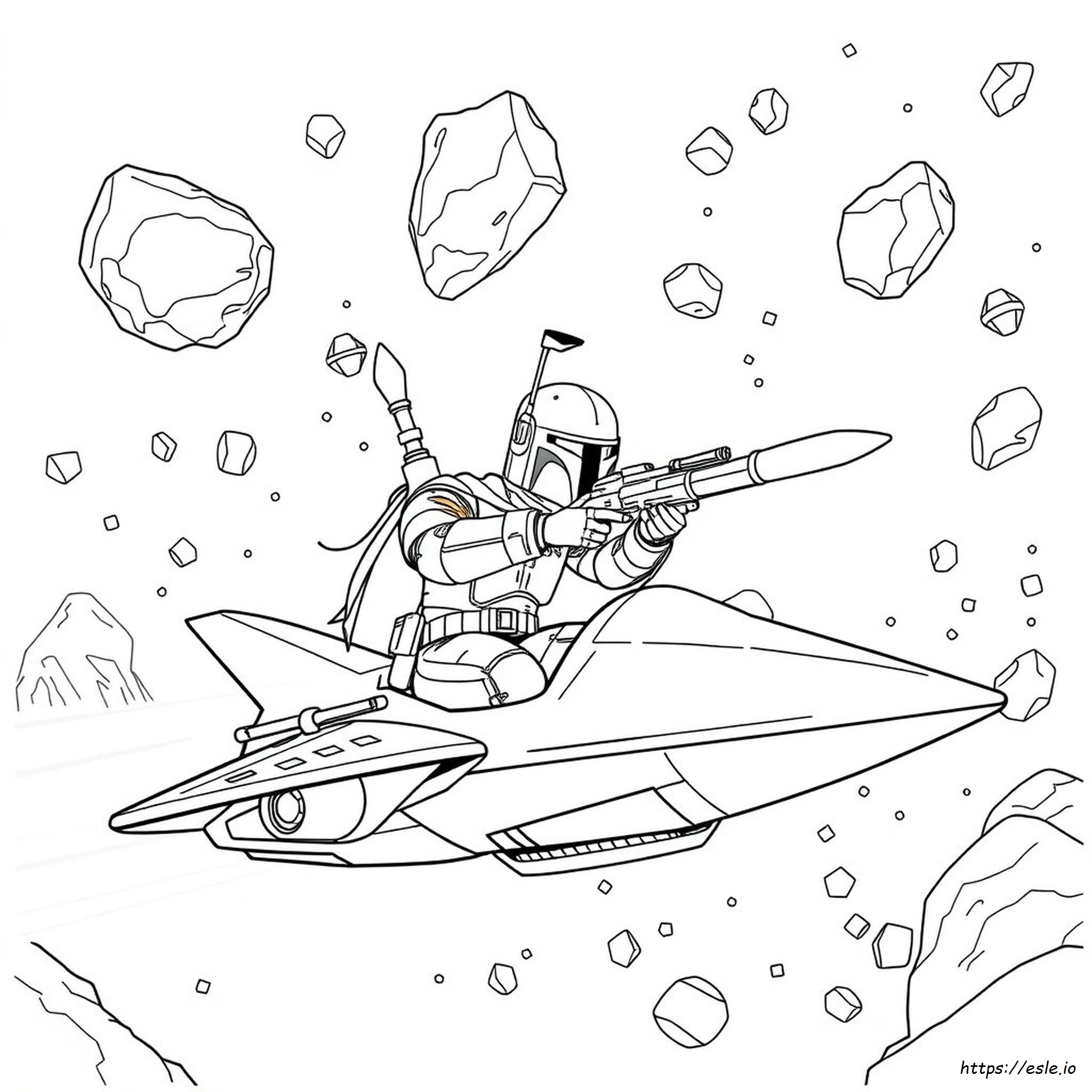 Coloriage Boba Fett
