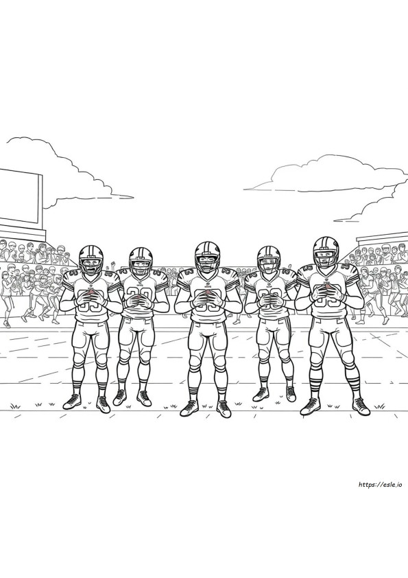 Coloriages Joueurs 49Ers