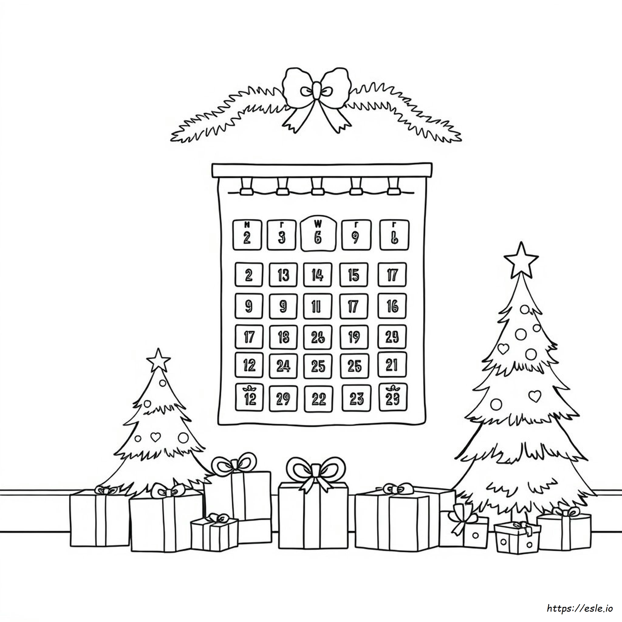 Christmas Advent Coloring Pages