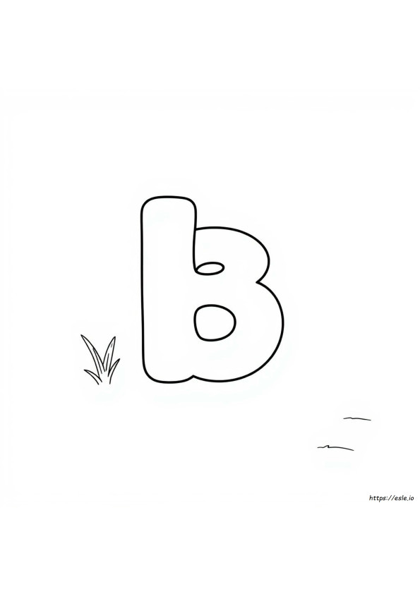 B Harfi Boyama Sayfaları Pdf