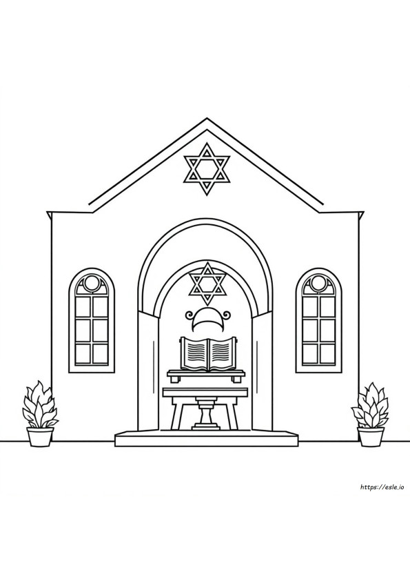 Synagoge Ausmalbilder