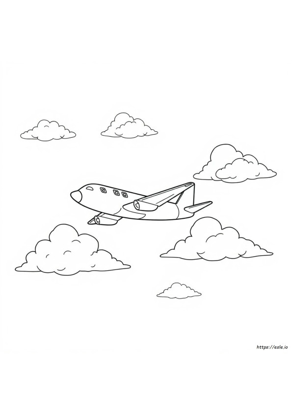 Aeroplane Colouring Sheets