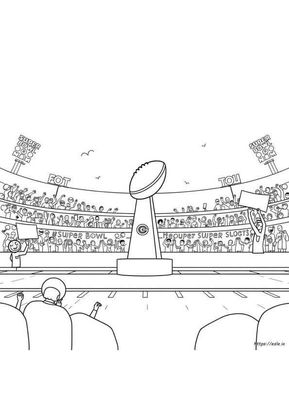 Superbowl Coloring Sheets