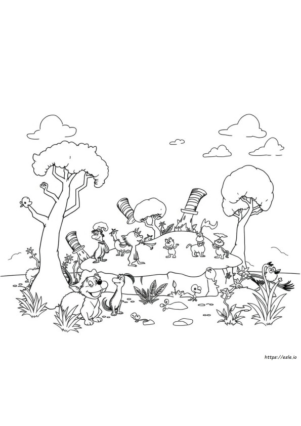 Seussical Ausmalbilder