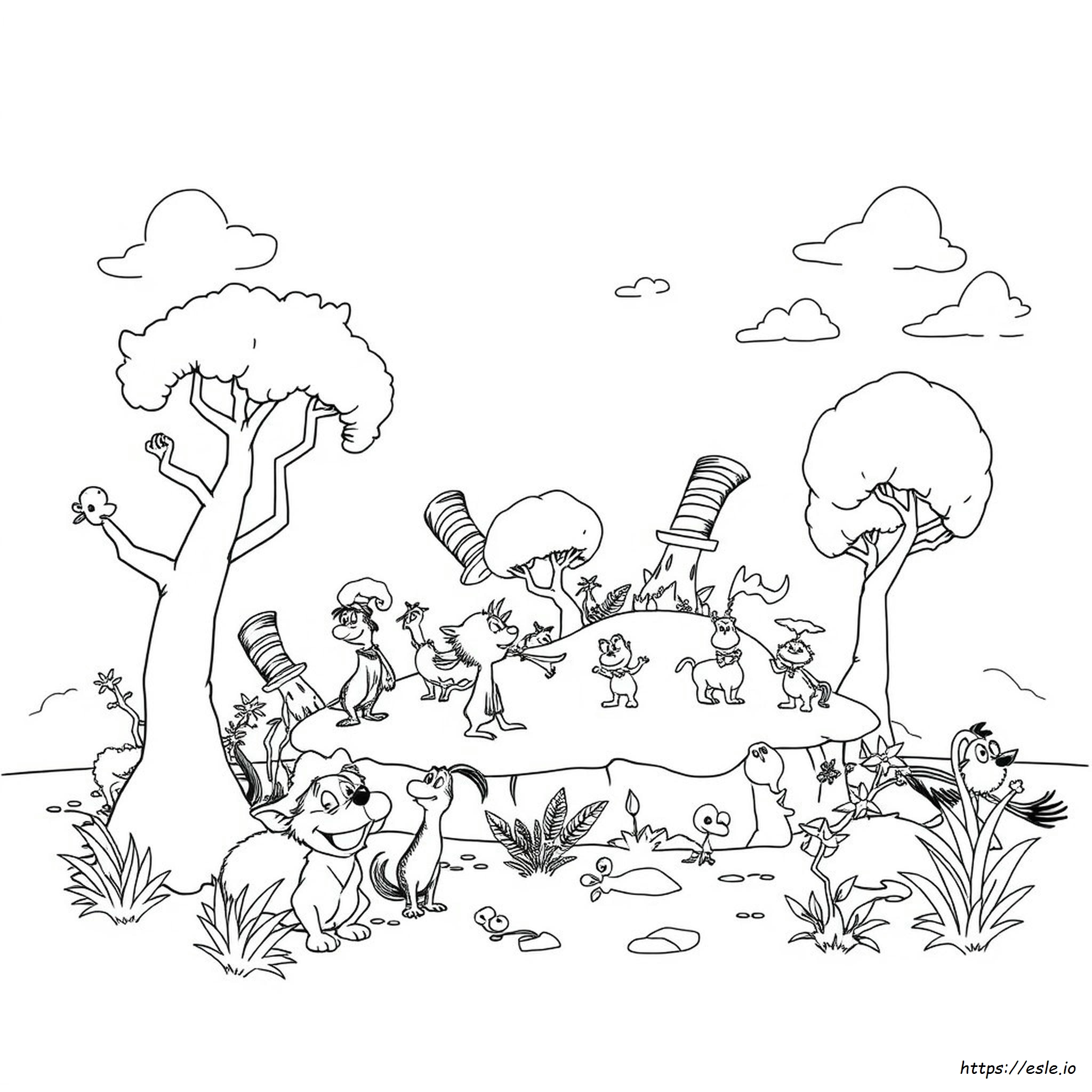 Seussical Coloring Pages