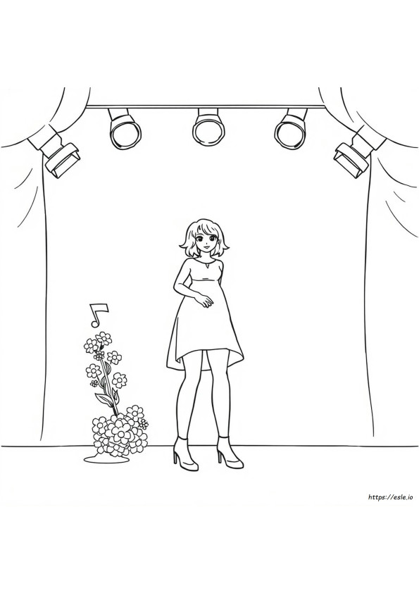 Taylor Swift Para Colorir Grátis