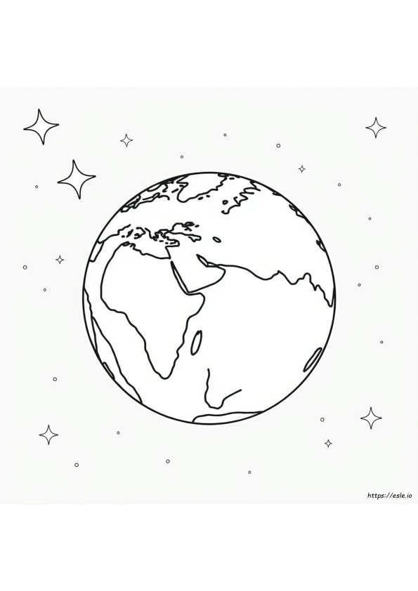 Coloriage La Terre
