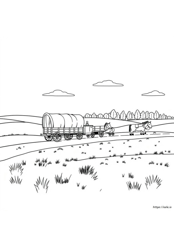Coloriages Gratuits À Imprimer De Convoi De Chariots