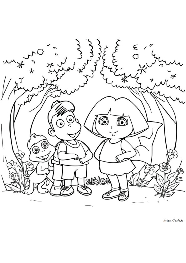 Dora E Amici Disegni Da Colorare Pdf