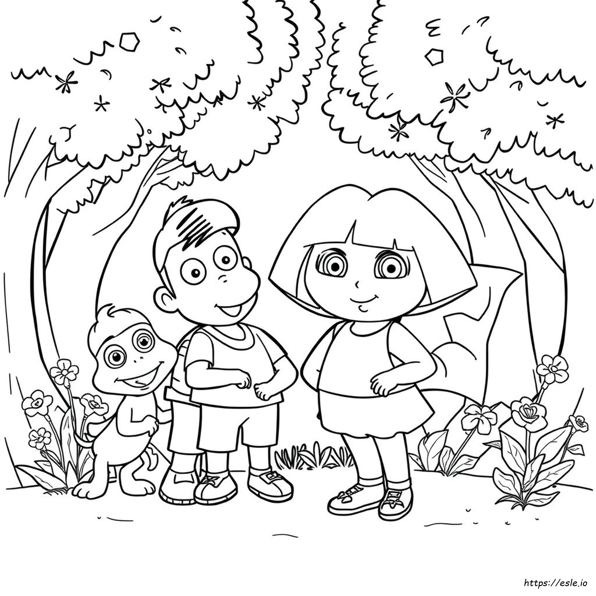 Dora And Friends Coloring Pages Pdf