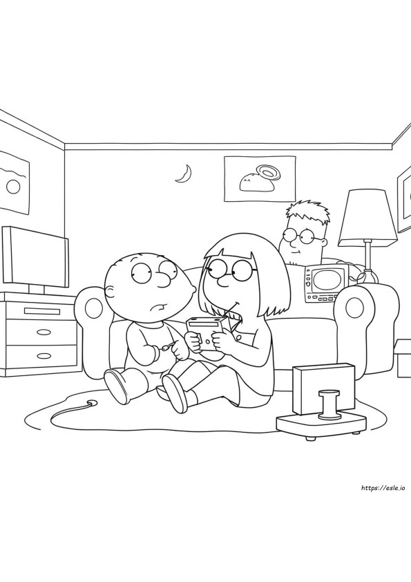 Family Guy Coloring Pages Meg