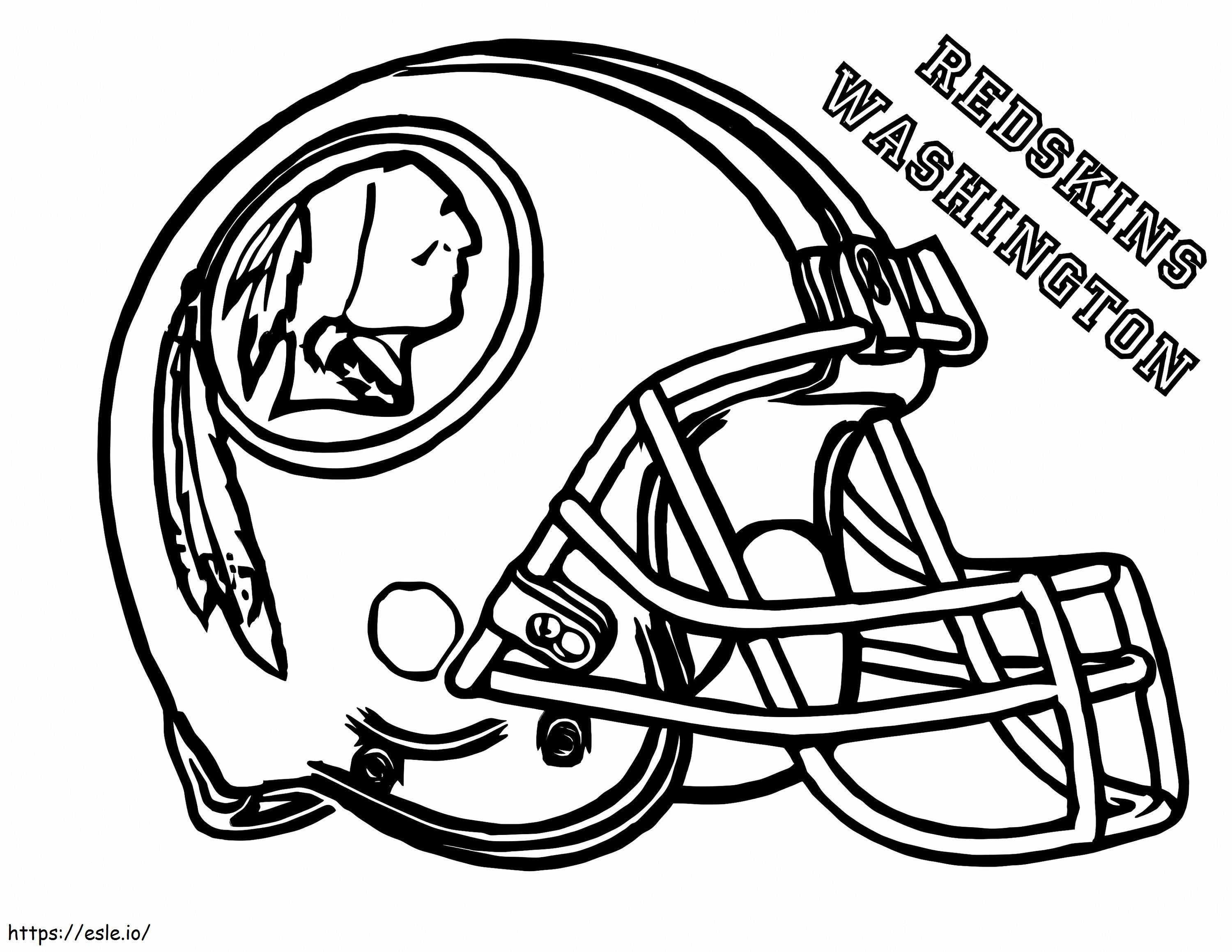 Redskins Washington coloring page