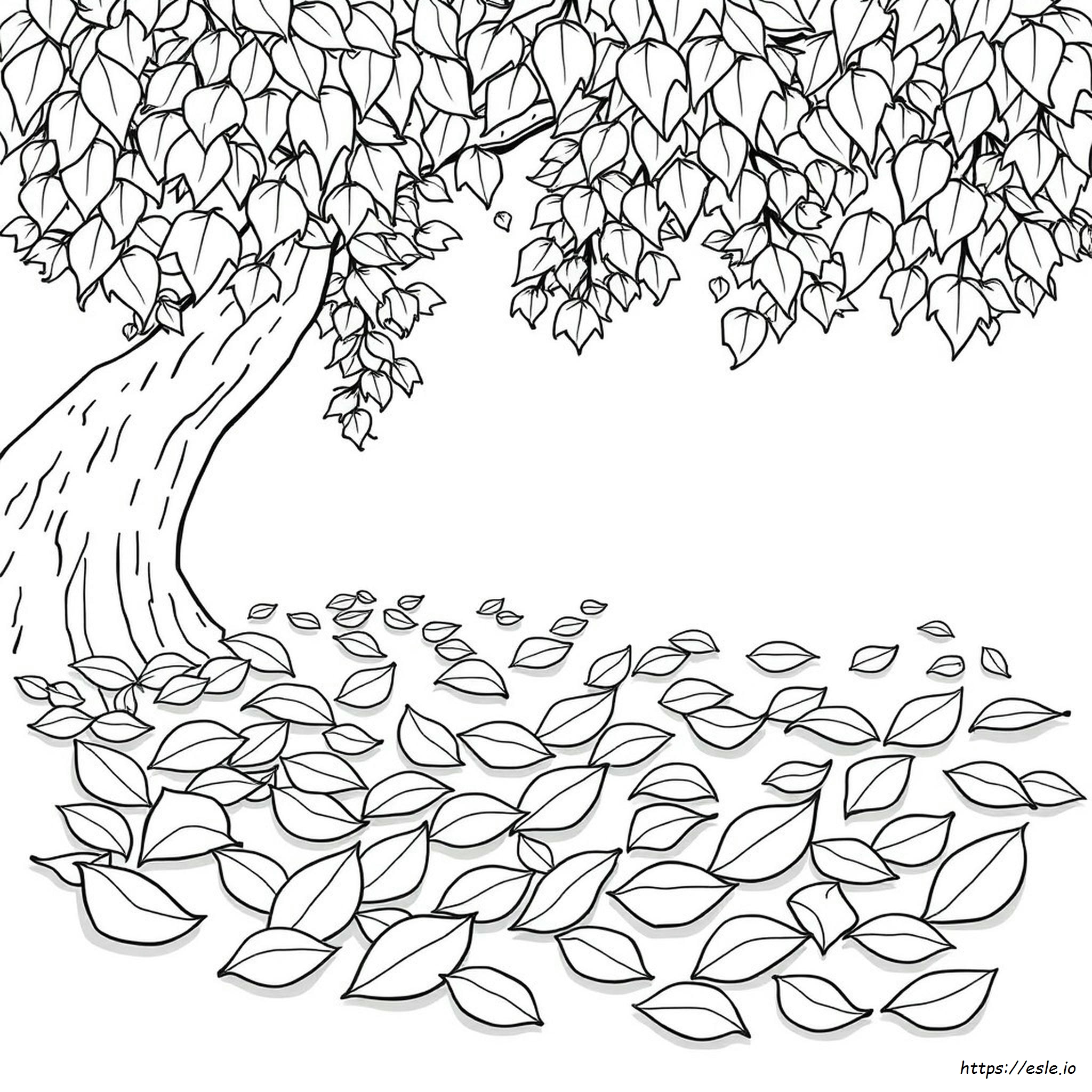 Coloring Picture Of Leaves