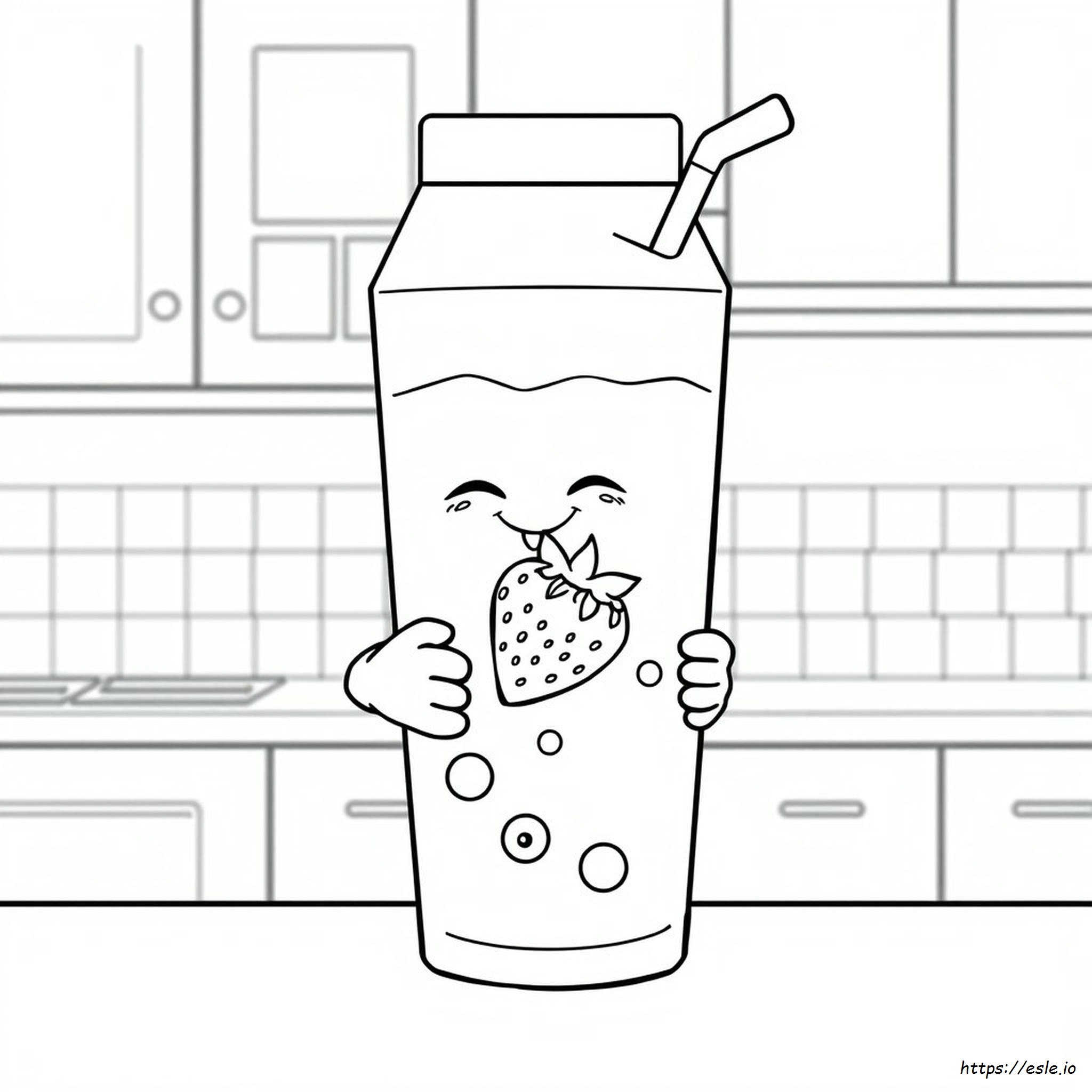 Milk Carton Coloring Page