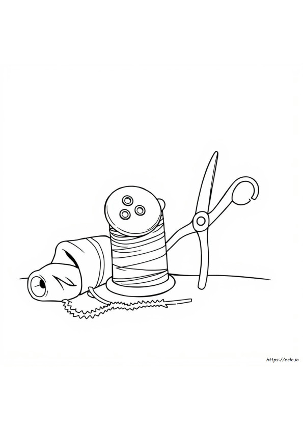 Printable Button Coloring Page