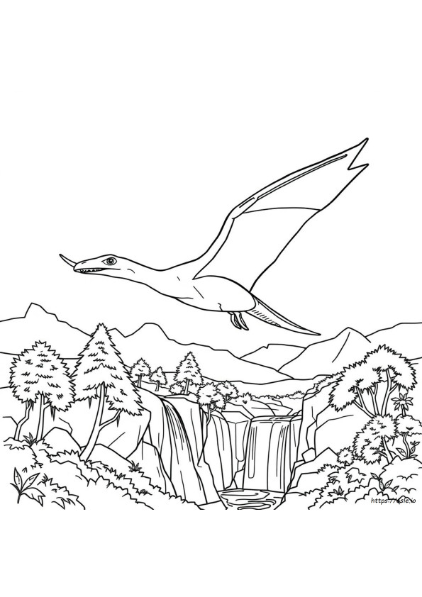 Pterodactyl Kleurplaat