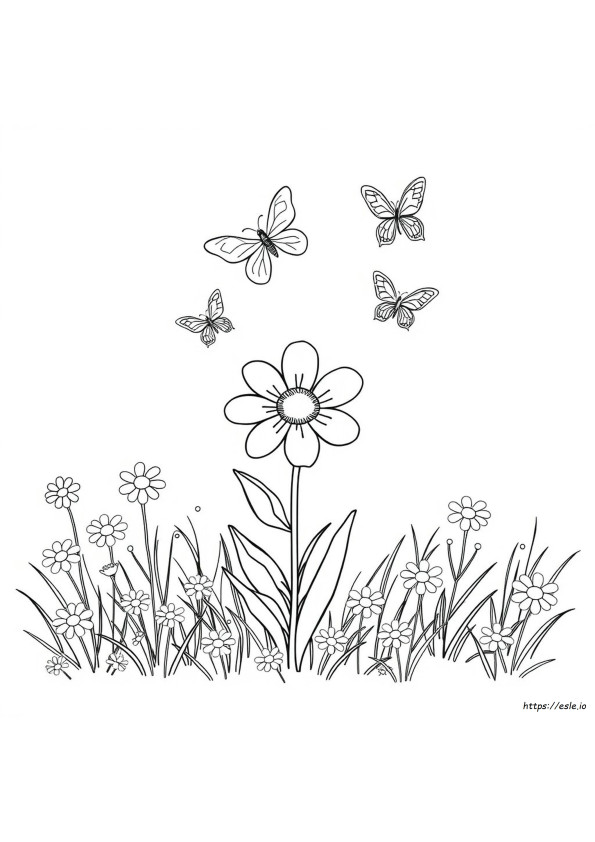 Fun Flower Coloring Pages