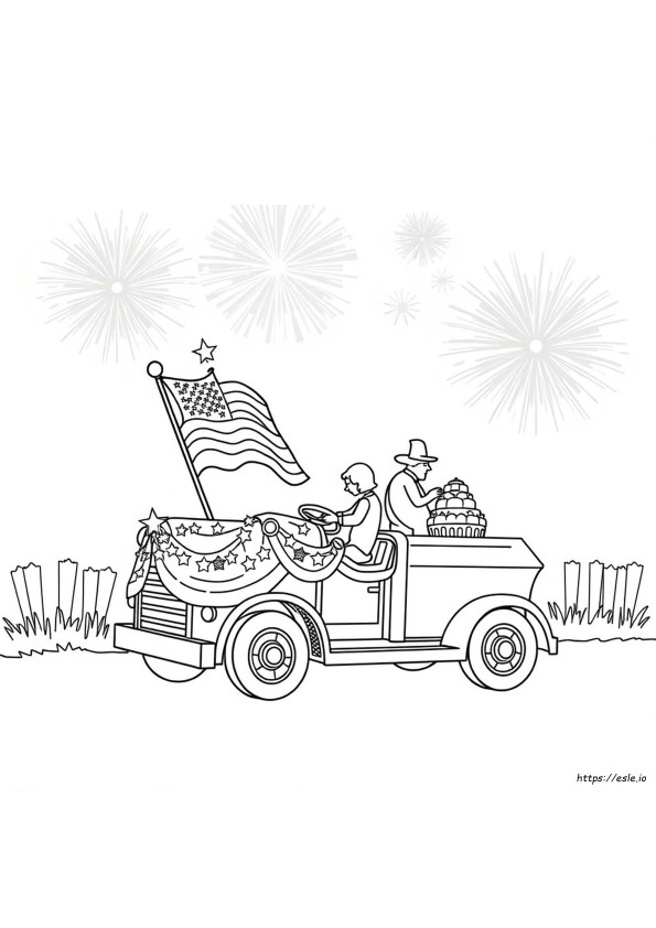 Happy Fourth Of July Coloring Pages
