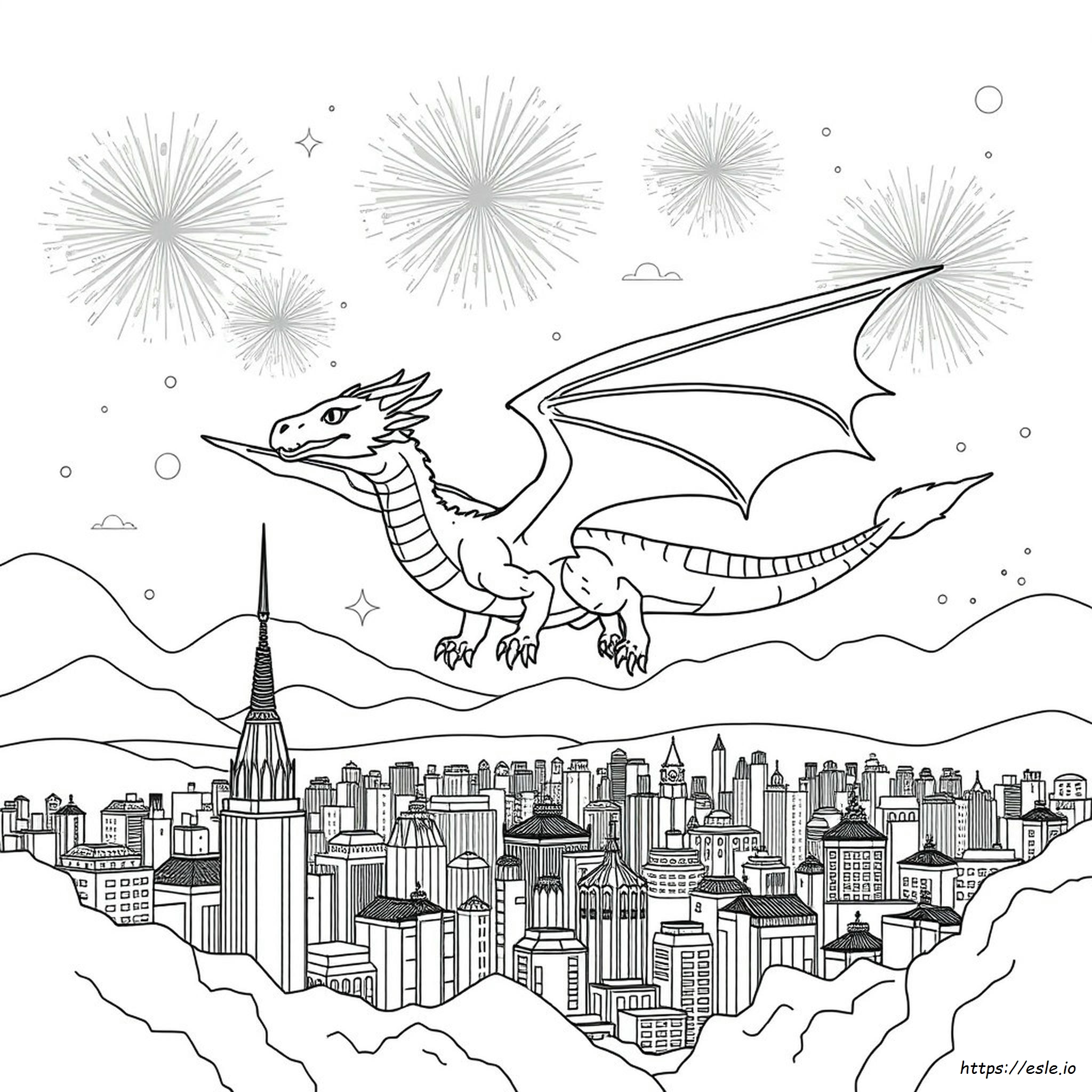 Dragón 2024 Para Colorear