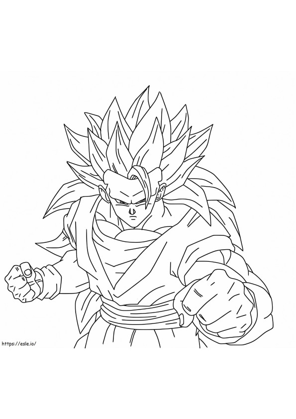 Son Gokun taistelu värityskuva