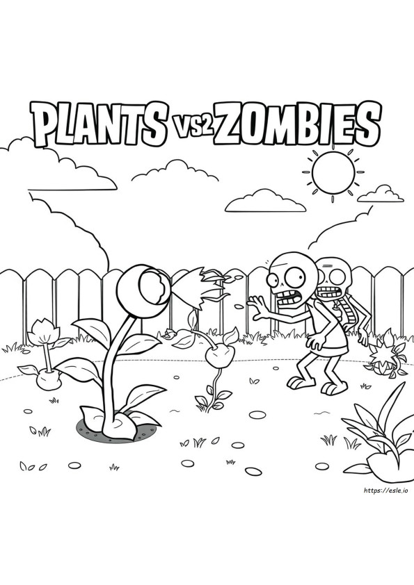 Peashooter Fire Peashooter Plants Vs Zombies Kleurplaten