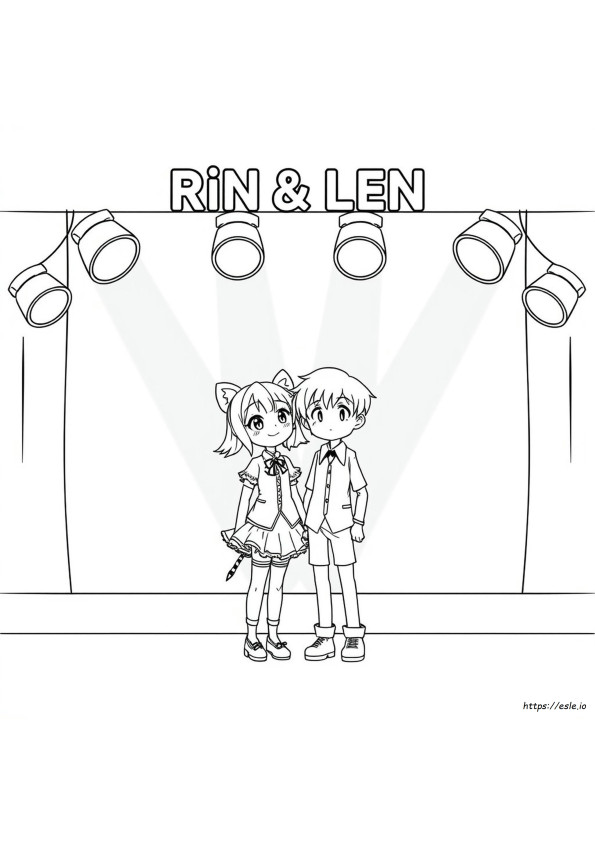 Rin Und Len Ausmalbilder