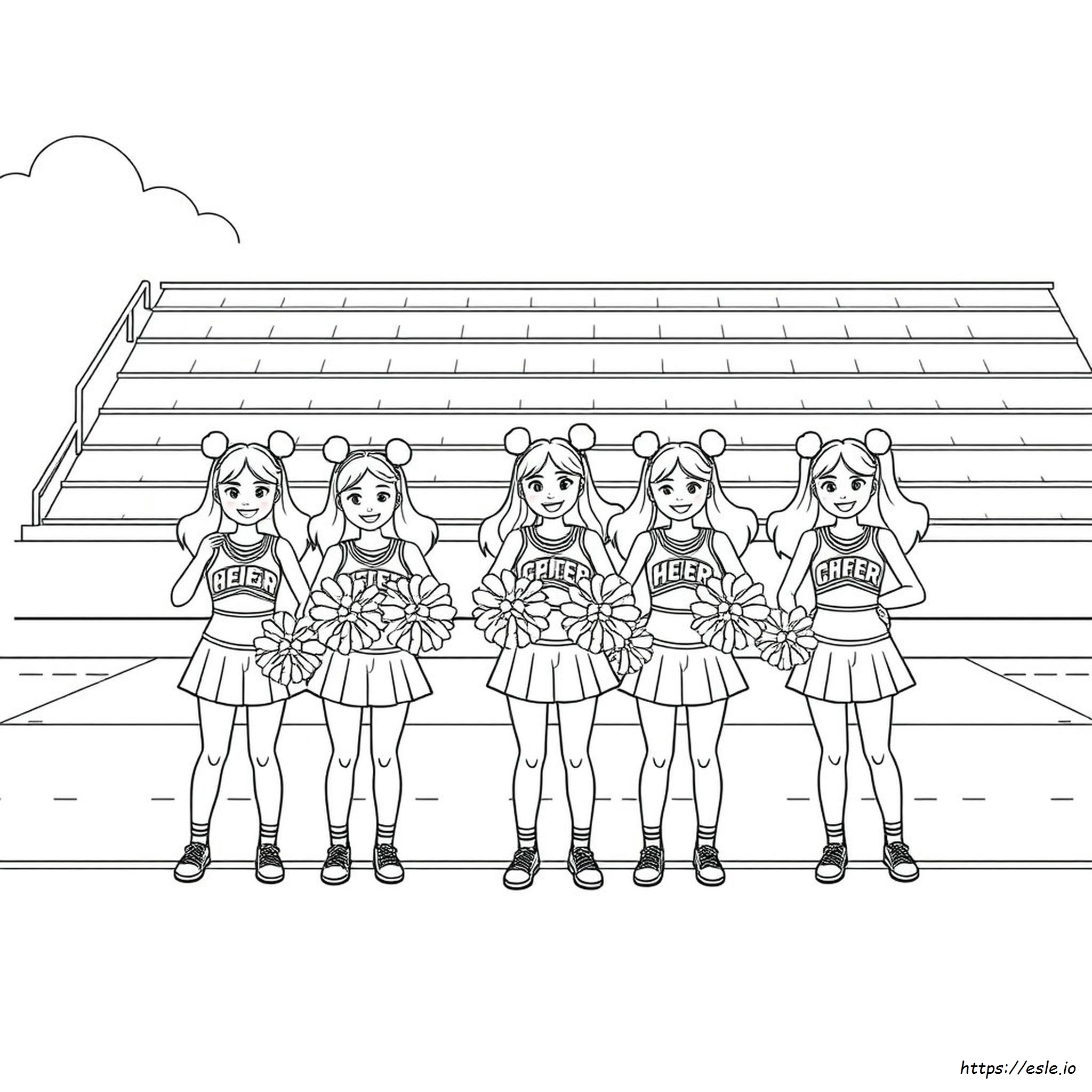 Coloriages De Pom-Pom Girls