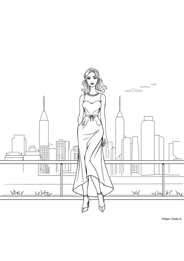 Printable Fashion Coloring Pages For Adults