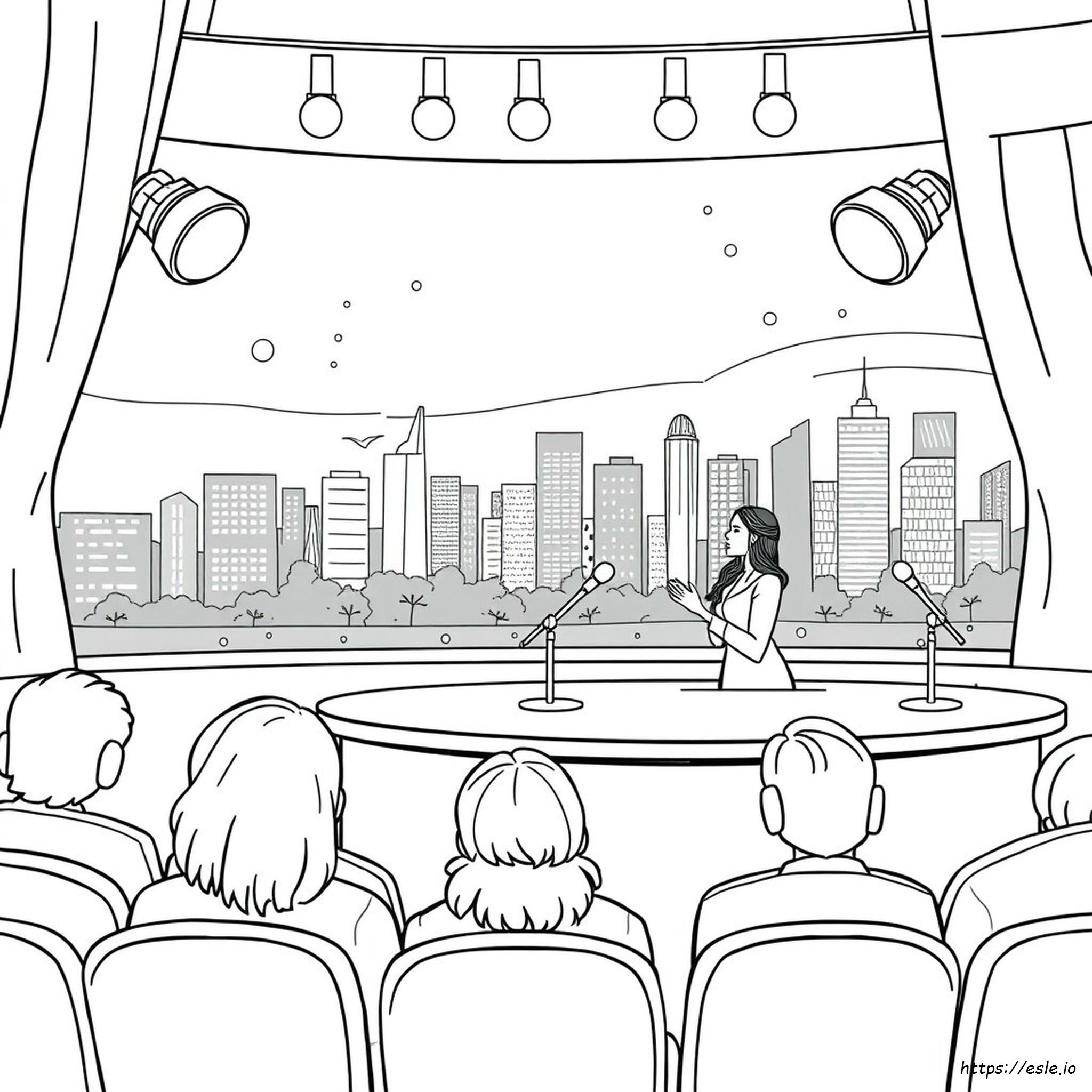 Wednesday Show Coloring Page