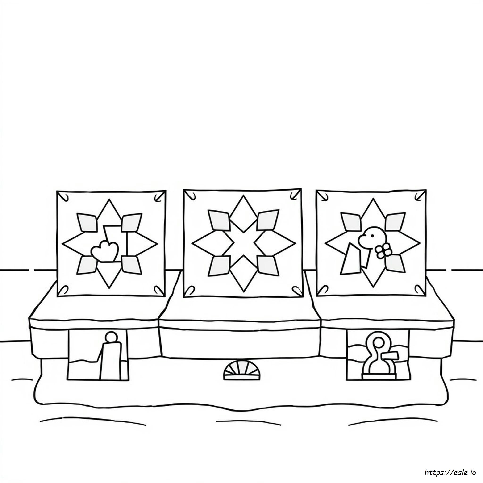 Printable Quilt Patterns Coloring Pages