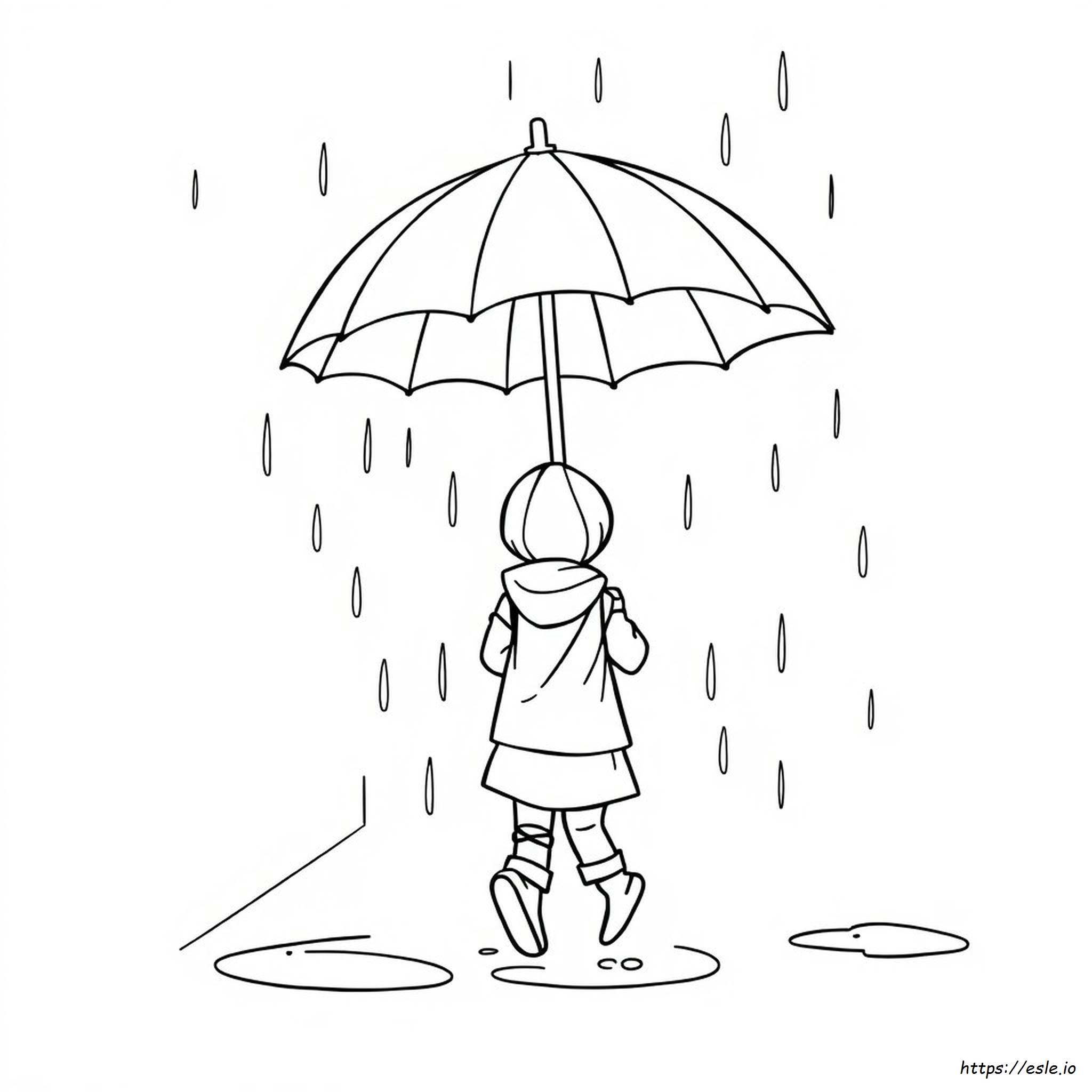 Coloring Picture Of Umbrella