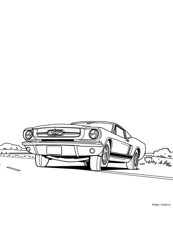 Mustang Colouring Pictures