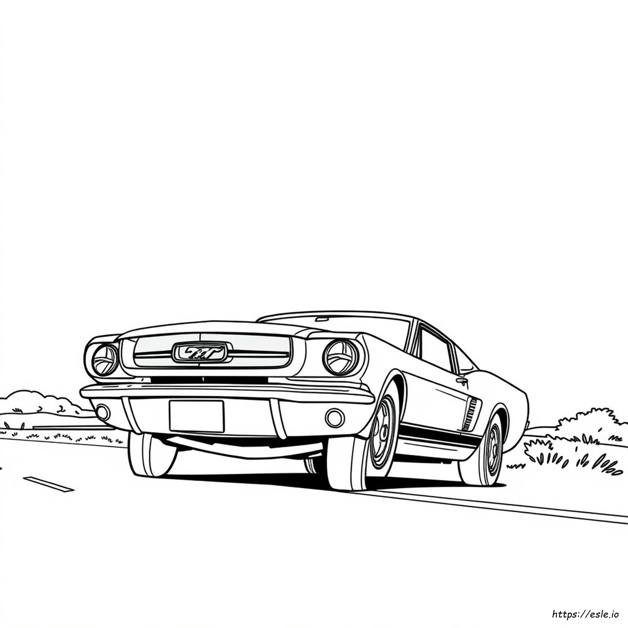 Mustang Colouring Pictures