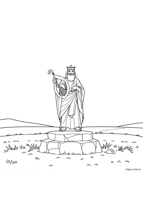 Coloring Picture Of King David