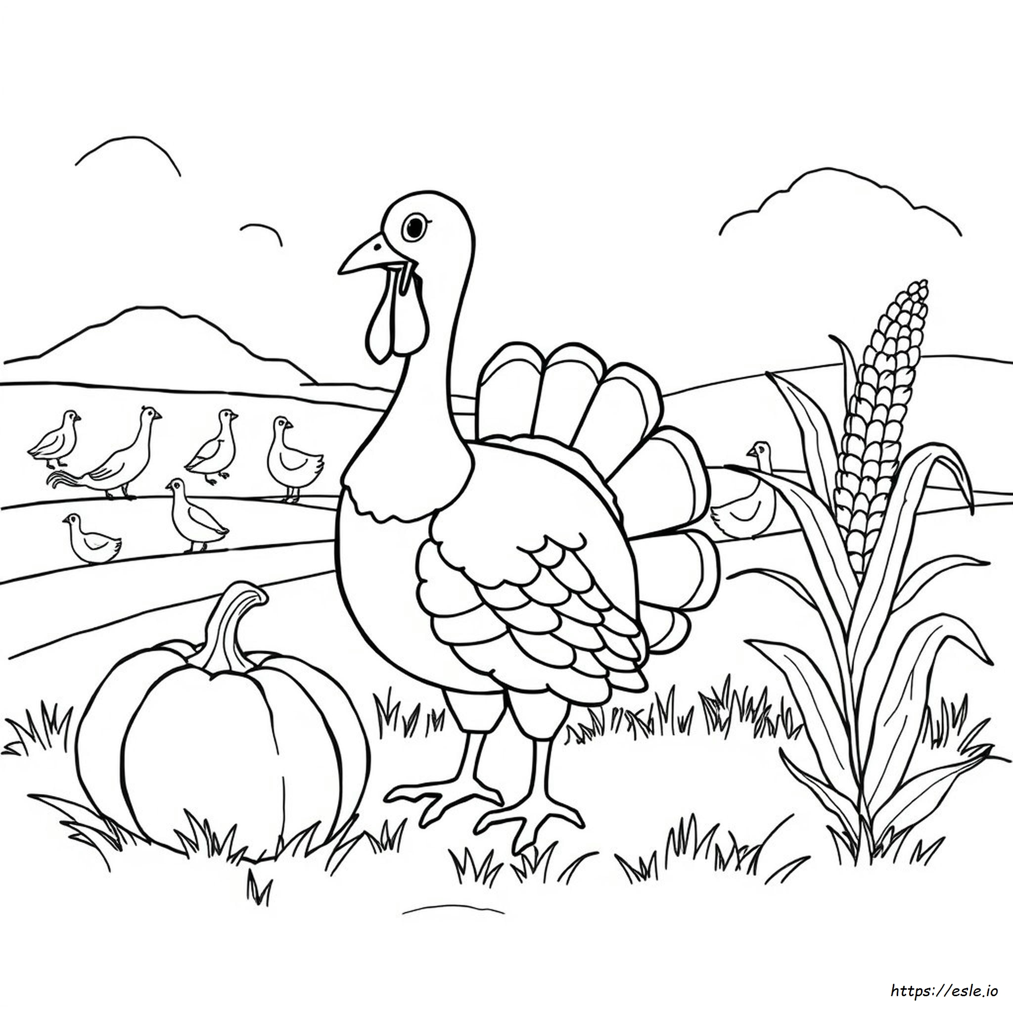 Free Printable Coloring Pages Thanksgiving Turkey