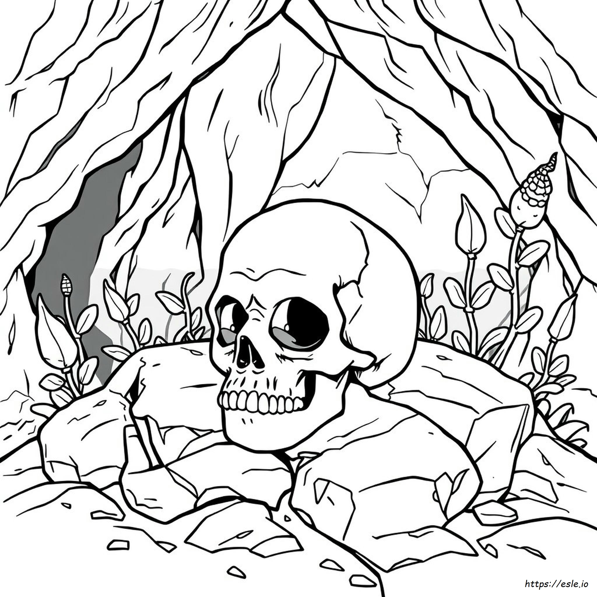 Detailed Skull Coloring Pages