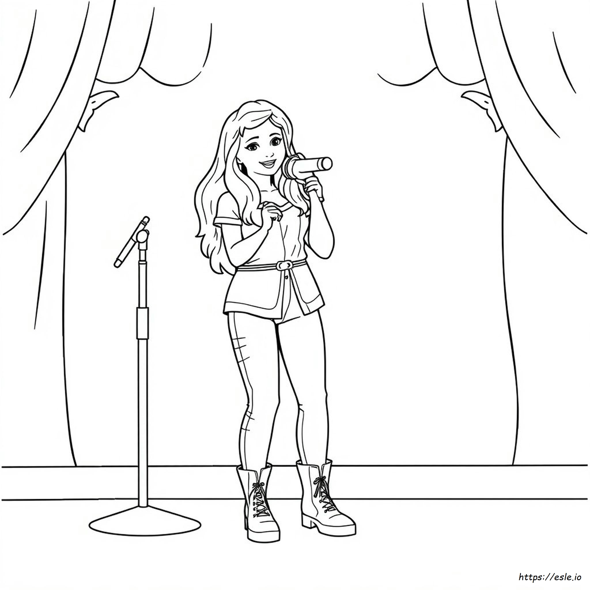 Sabrina Carpenter Coloring Pages Easy