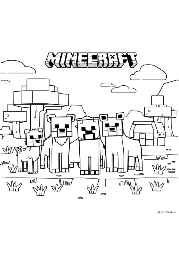 Coloring Pages Of Minecraft Animals