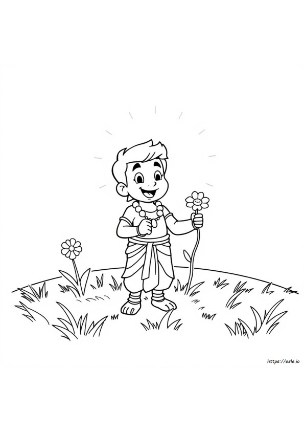 Bheem Colouring Pages