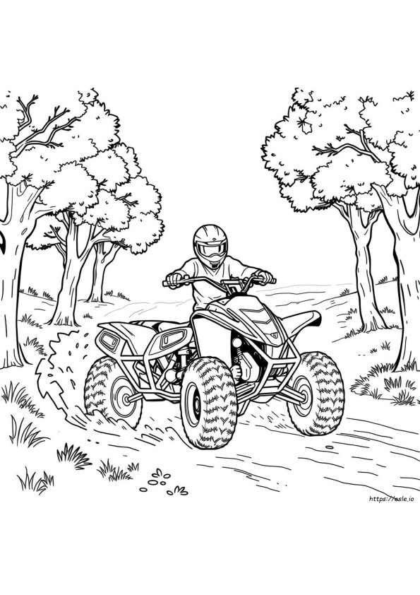 Quad Ausmalbilder