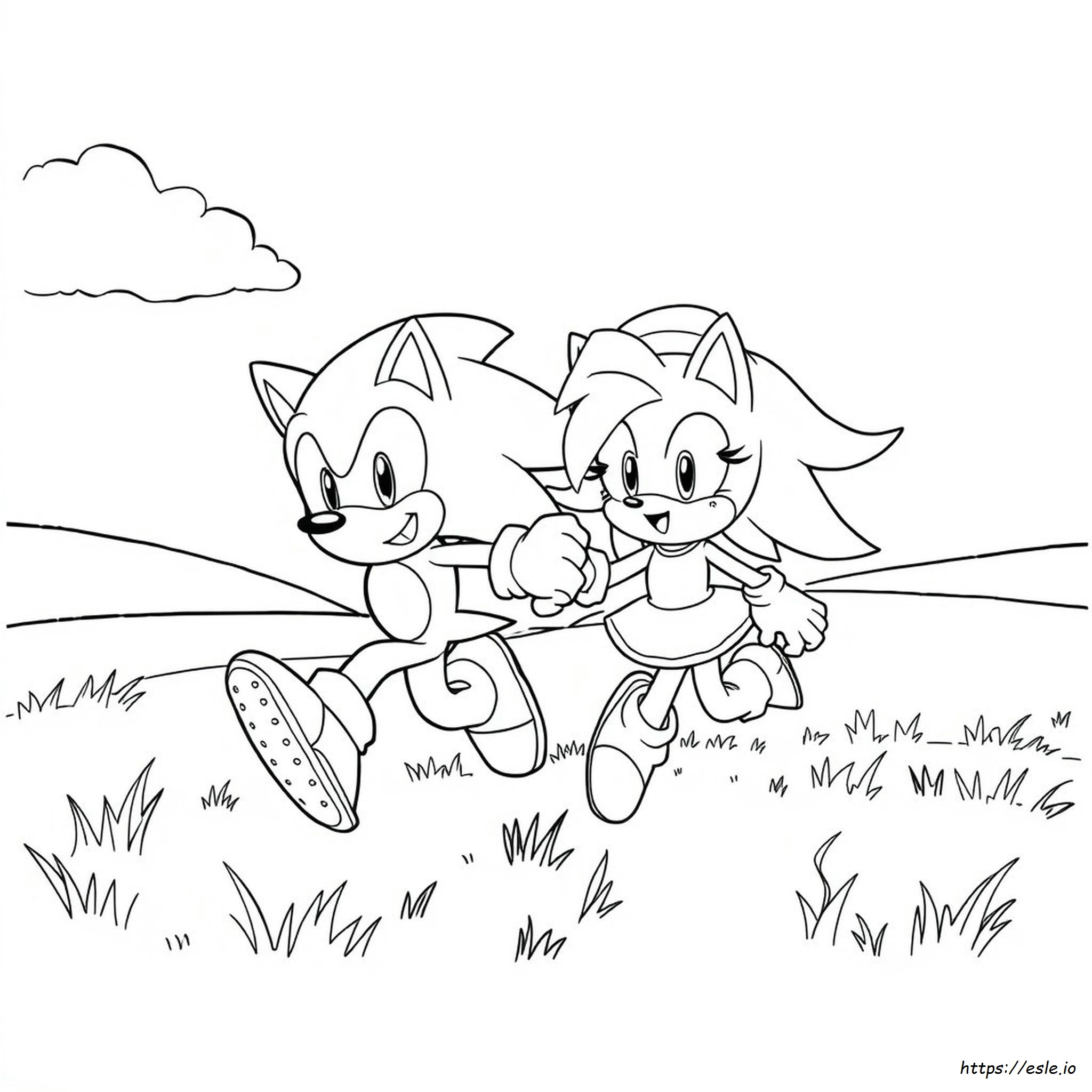 Amy Rose Di Sonic The Hedgehog Da Colorare