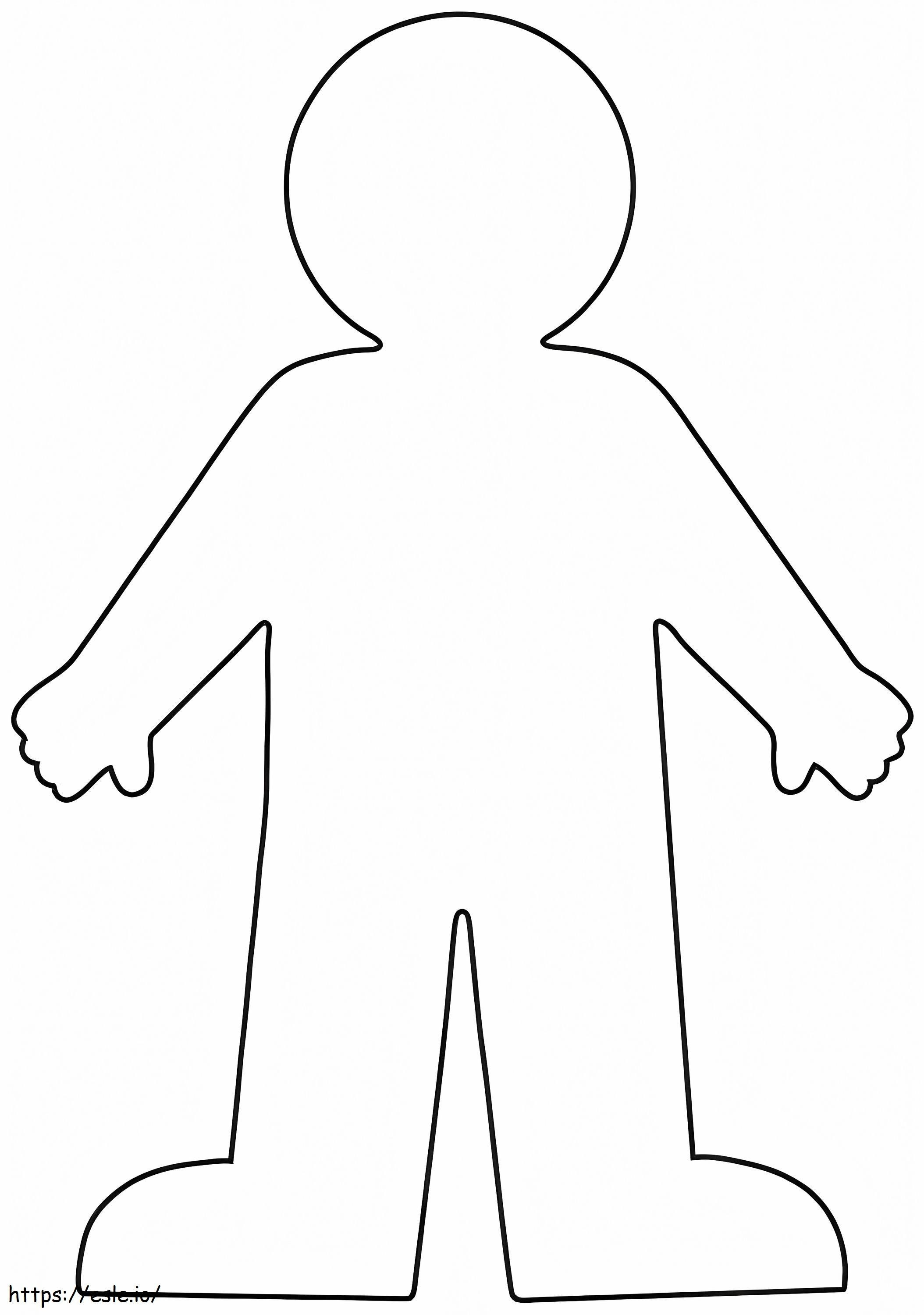 Big Person Outline coloring page