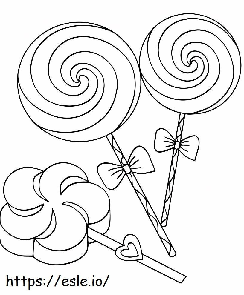 Sweets Candy Dessert coloring page