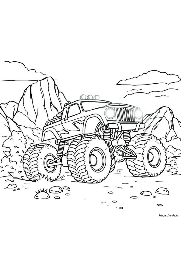 Pagini De Colorat Cu Monster Truck Pdf