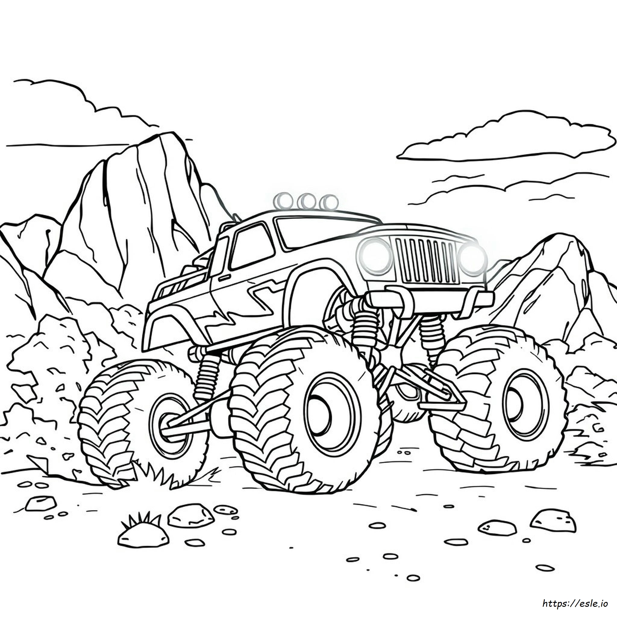 Monster Truck Coloring Pages Pdf