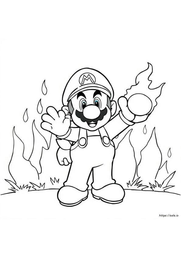 Mario De Foc Desene De Colorat